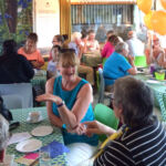 Home-Start IOW supporters enjoying a delicious cream tea at Bluebell café at our annual fund raising cream tea